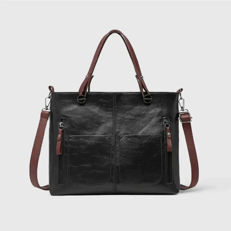 Elara | Multi-Compartment Handbag with Durable Vegetable Leather and Elegant Design