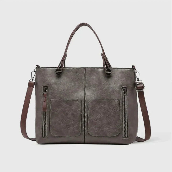 Elara | Multi-Compartment Handbag with Durable Vegetable Leather and Elegant Design