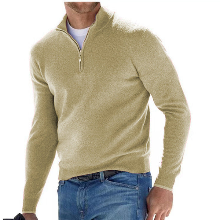 Lorenzo | Elegant Jumper with Three-Quarter Zip - Stylish & Breathable Design