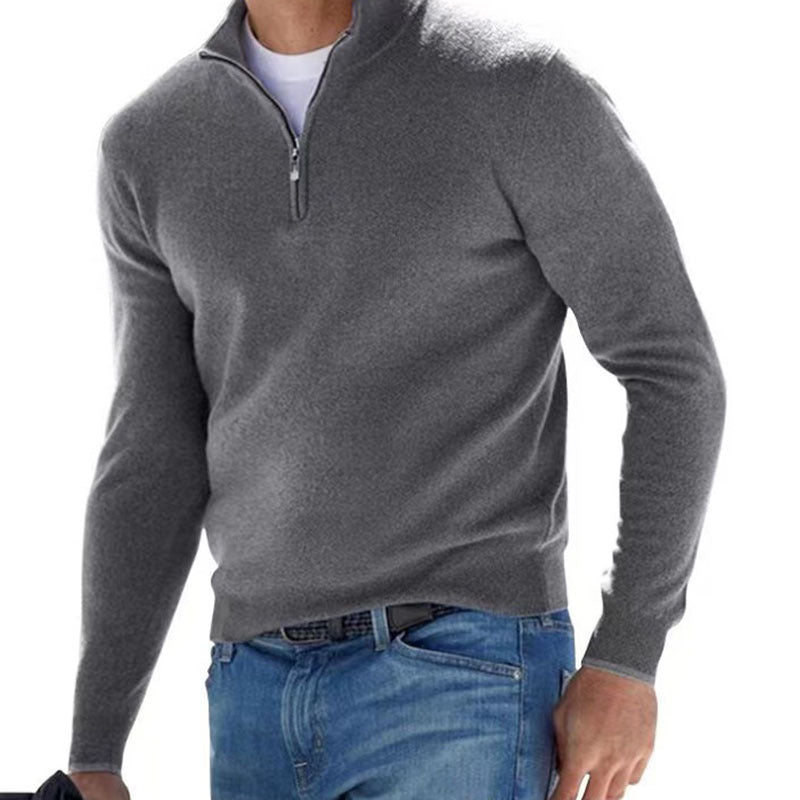 Lorenzo | Elegant Jumper with Three-Quarter Zip - Stylish & Breathable Design