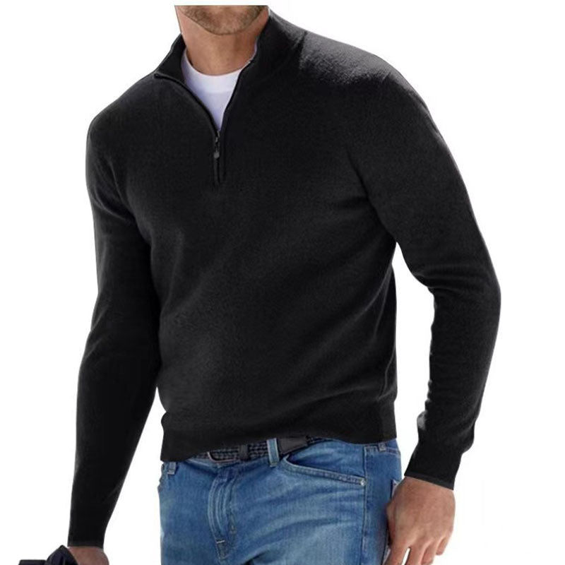 Lorenzo | Elegant Jumper with Three-Quarter Zip - Stylish & Breathable Design