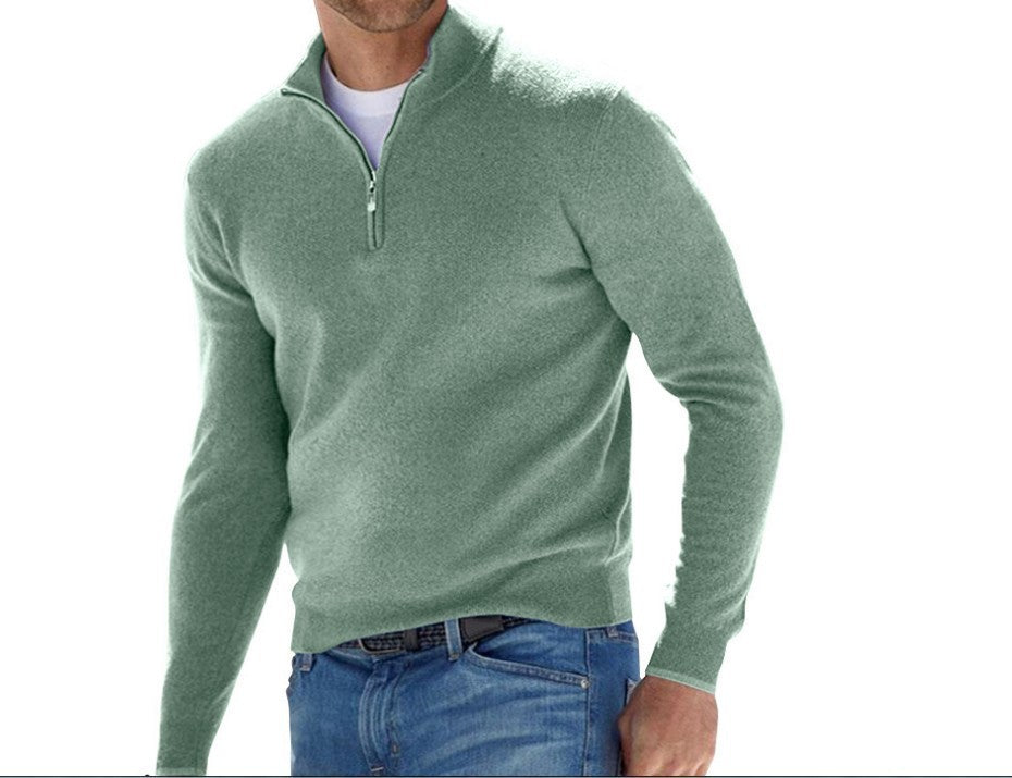 Lorenzo | Elegant Jumper with Three-Quarter Zip - Stylish & Breathable Design