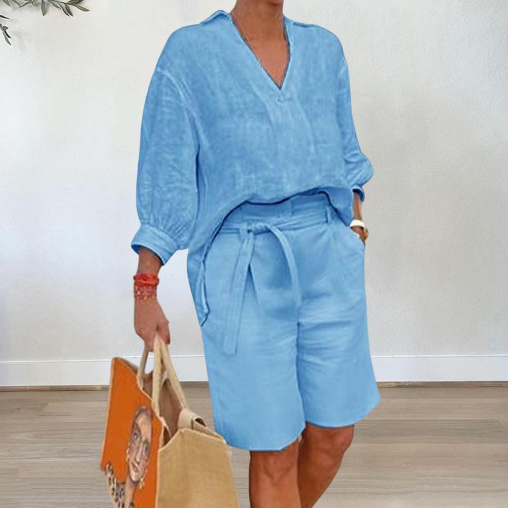 Sienna | Chic Two-Piece Set - Stylish Cotton-Linen Fabric for Effortless Comfort