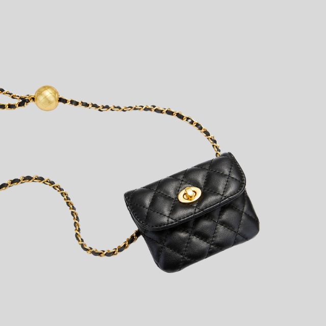 Celeste | Mini Quilted Shoulder Bag with Chain Strap - Stylish and Compact Design