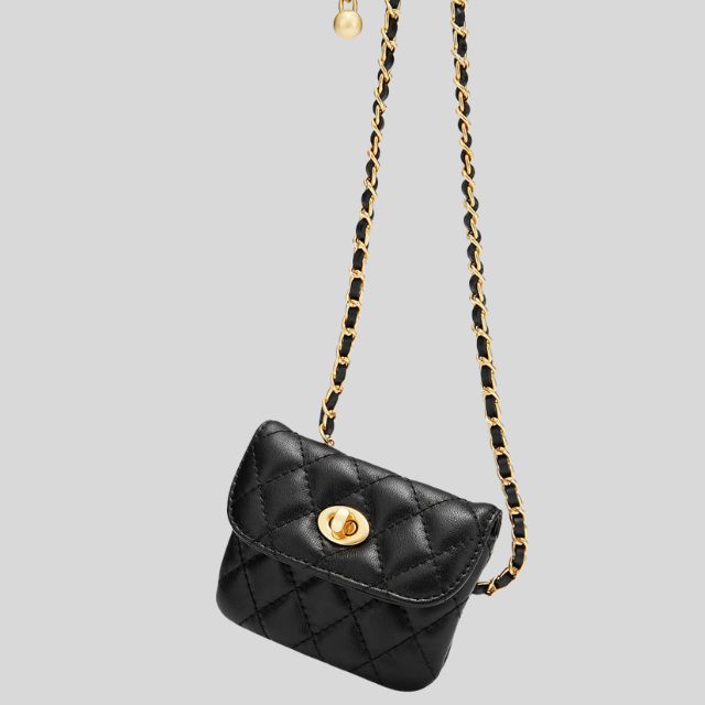 Celeste | Mini Quilted Shoulder Bag with Chain Strap - Stylish and Compact Design