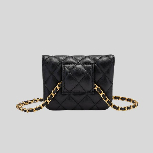 Celeste | Mini Quilted Shoulder Bag with Chain Strap - Stylish and Compact Design