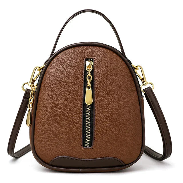 Celestia | Shoulder Bag with Chic Design and Elegant Gold Zip Closure