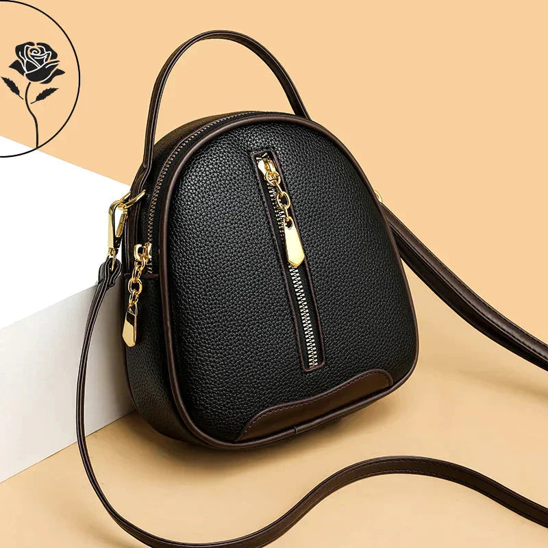 Celestia | Shoulder Bag with Chic Design and Elegant Gold Zip Closure