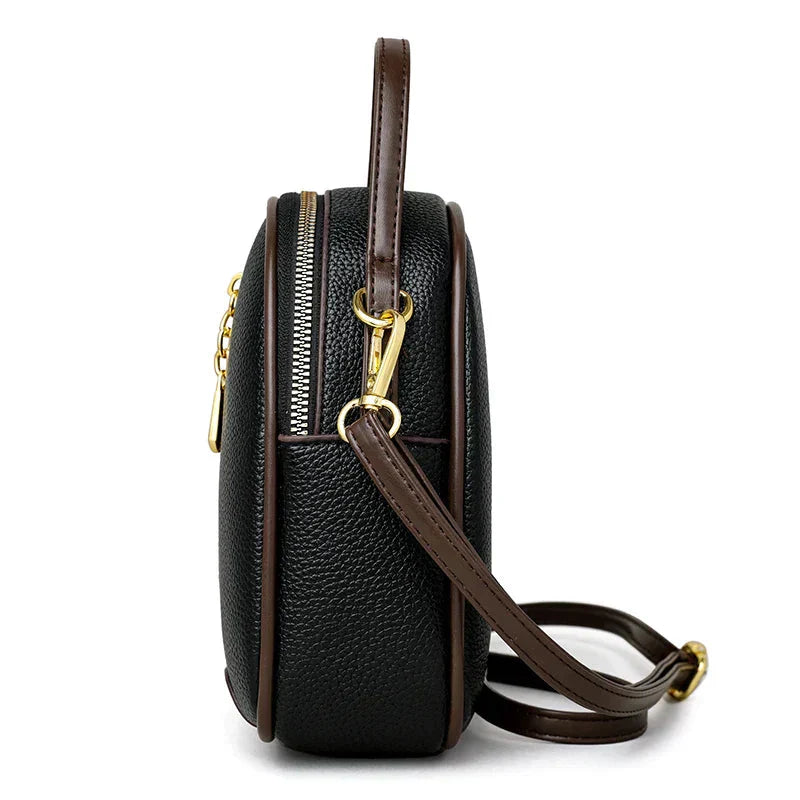 Celestia | Shoulder Bag with Chic Design and Elegant Gold Zip Closure