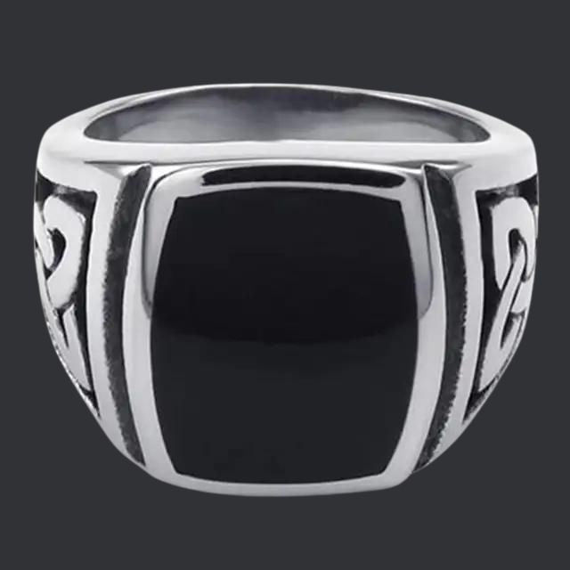 Fenrir | Titanium Steel Signet Ring with Odin Symbol – Durable & Stylish Accessory