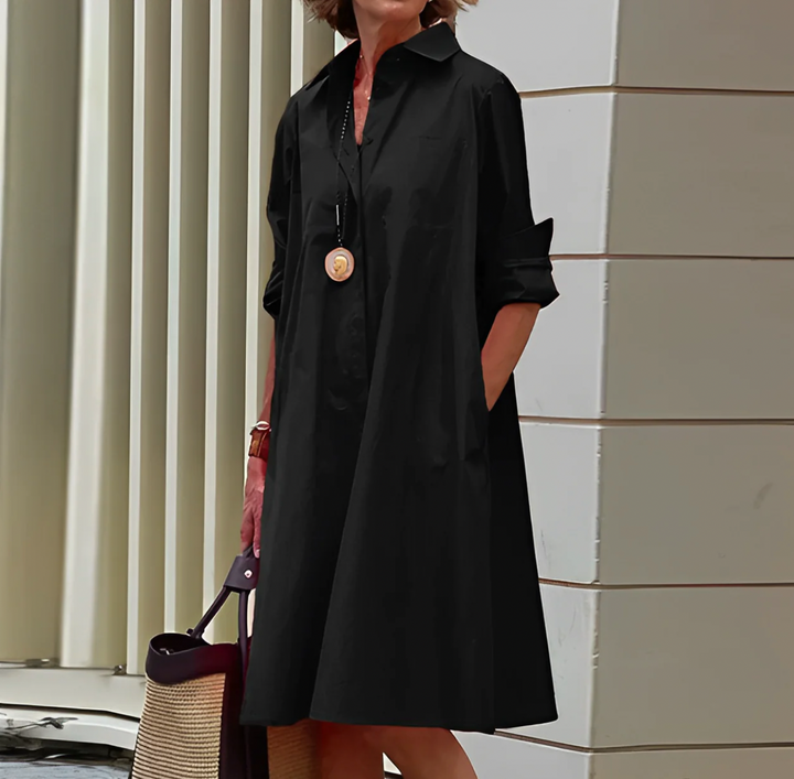 Women's Long Sleeve Midi Dress