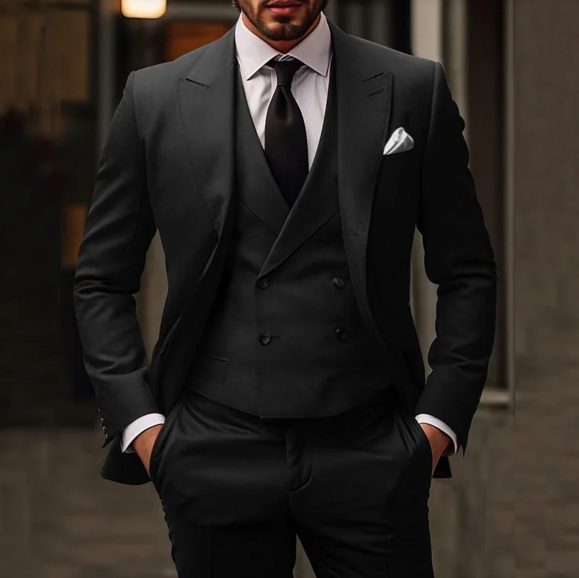3 Piece Suit - Slim Fit Blazer with Waistcoat and Trousers