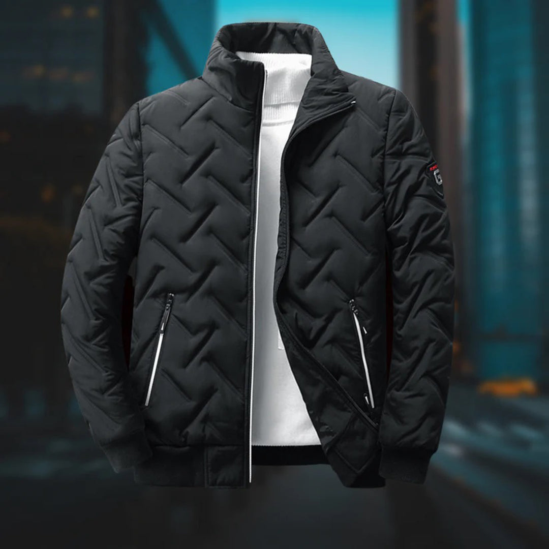 Quilted Puffer Jacket - Zip Front