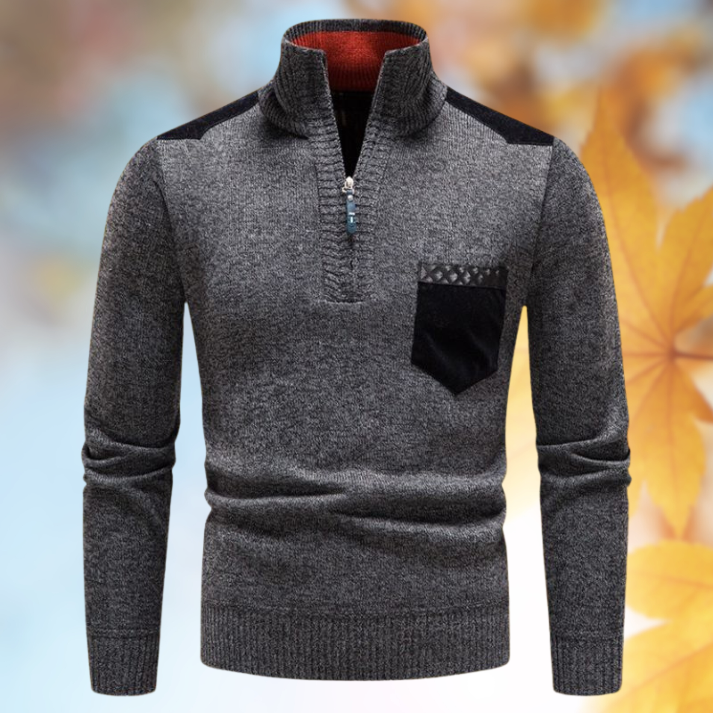 Aurelius | Cozy Zip-Up Jumper with High-Quality Material for Every Occasion