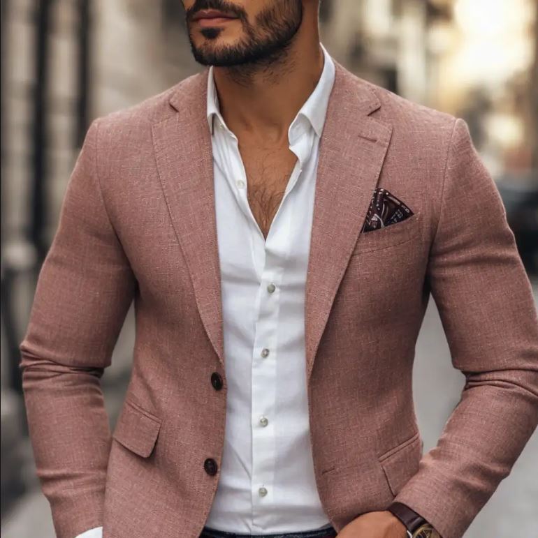 Casual Blazer | Slim Fit Two Button Jacket