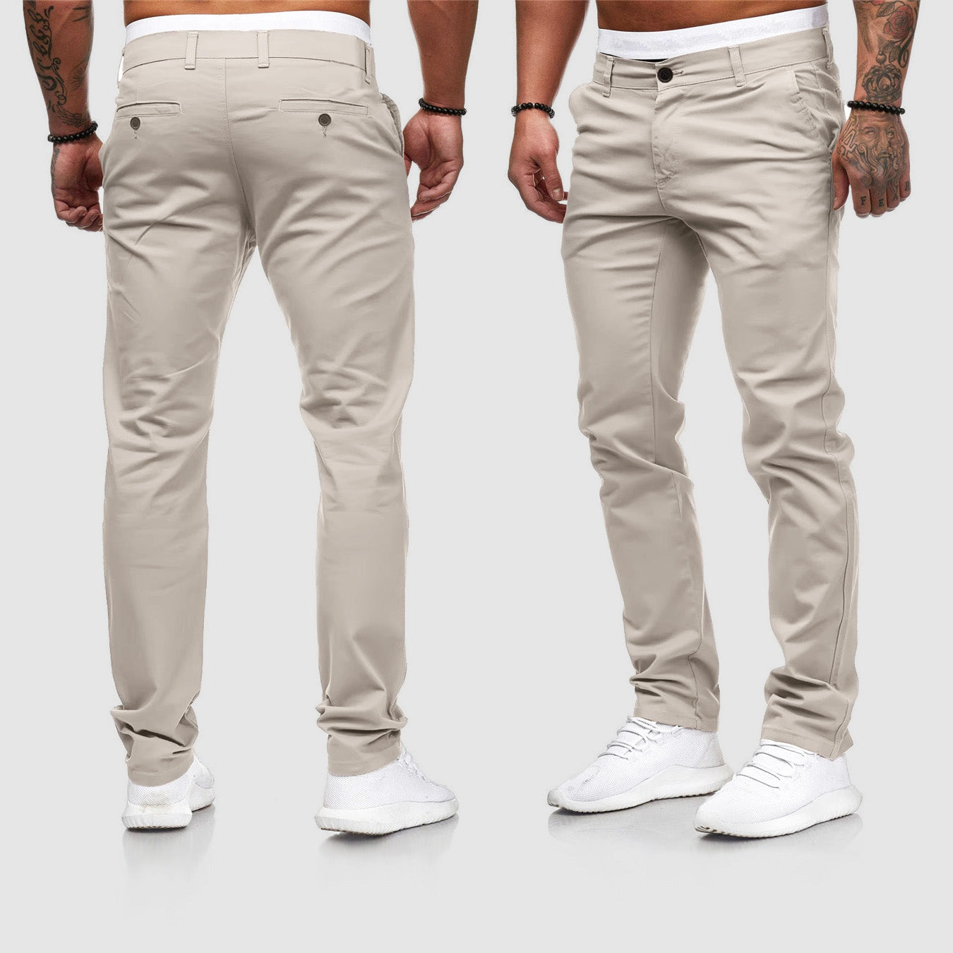 Work Trousers - Slim Fit with Clean Finish