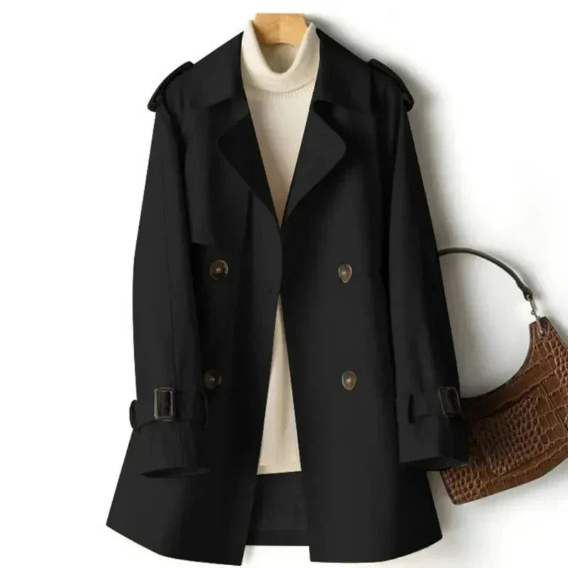 Trench Coat - Classic Double Button with Belt Cuffs