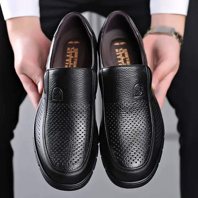 Slip On Loafers - Rounded Toe with Thick Sole Design