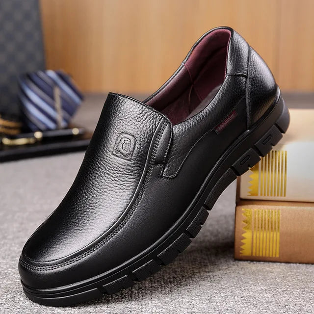 Slip On Loafers - Rounded Toe with Thick Sole Design
