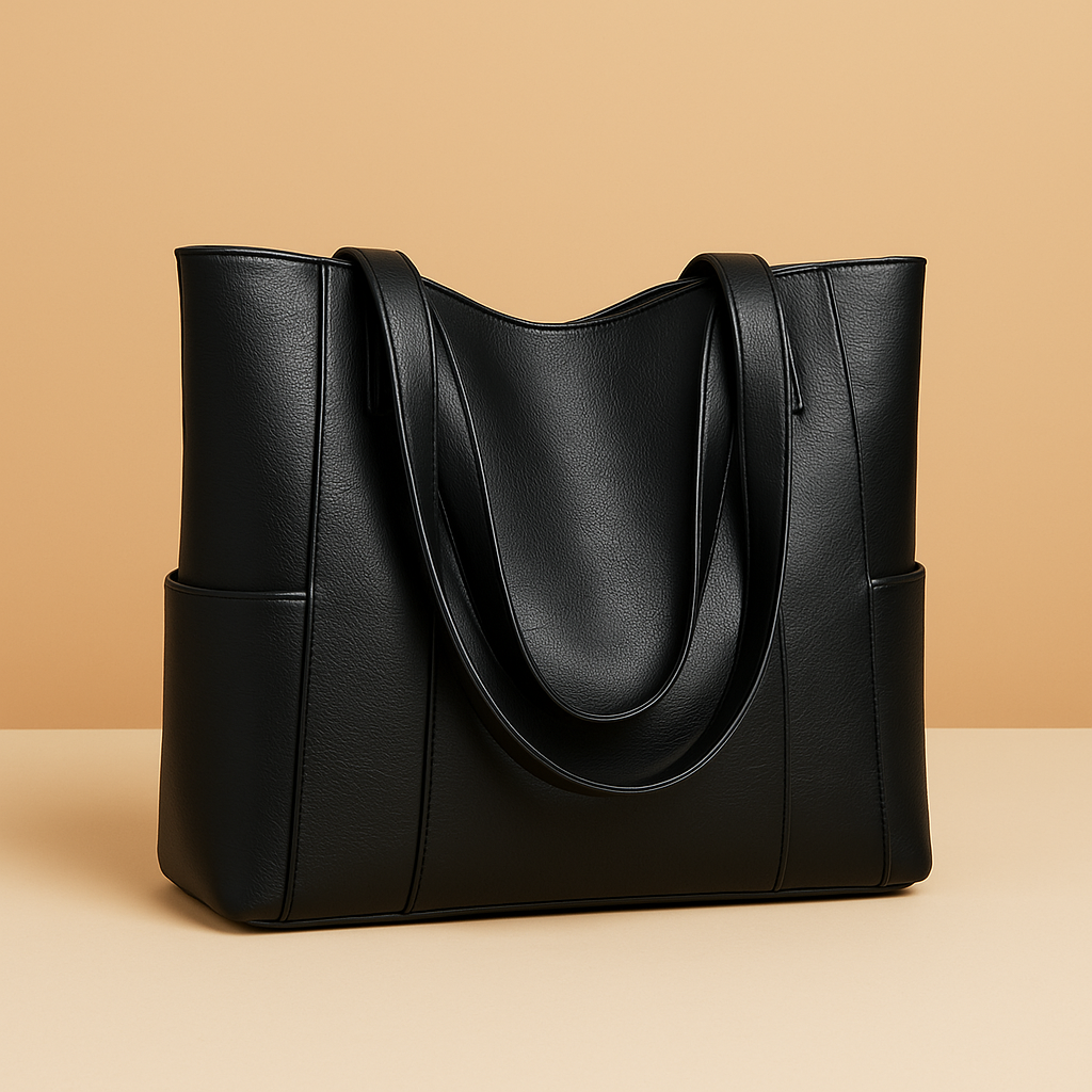 Shoulder Bag - Large Tote Style with Side Pockets