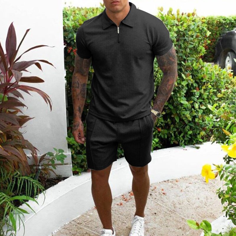 Men's Short Polo Set