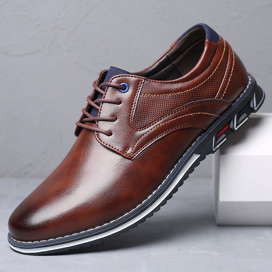 Casual Lace Up Shoes - Textured Detail