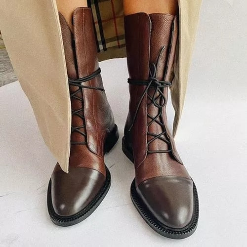 Lace Up Boots | Classic Mid Calf Design