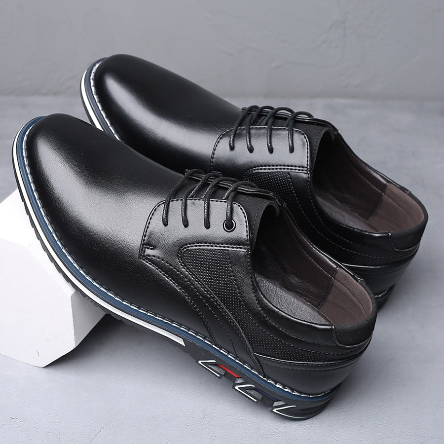 Casual Lace Up Shoes - Textured Detail