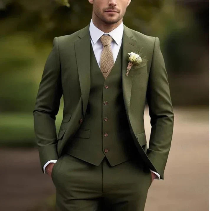Men’s Suit | Three Piece Slim Fit Formal Set For Weddings And Events