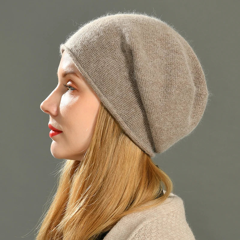Beanie Hat - Slouchy Knit Style