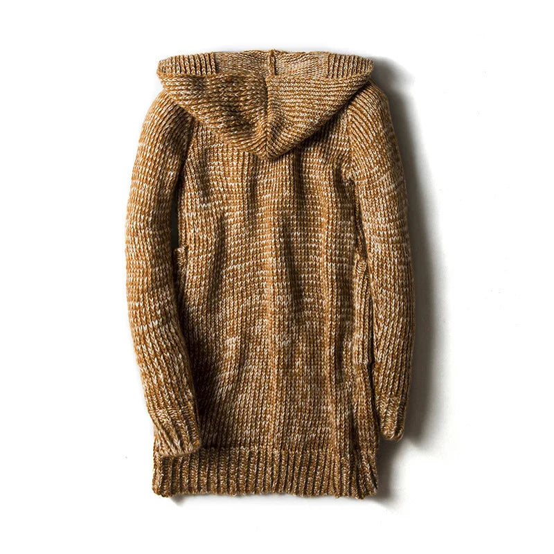 Hooded Cardigan - Toggle Front Closure