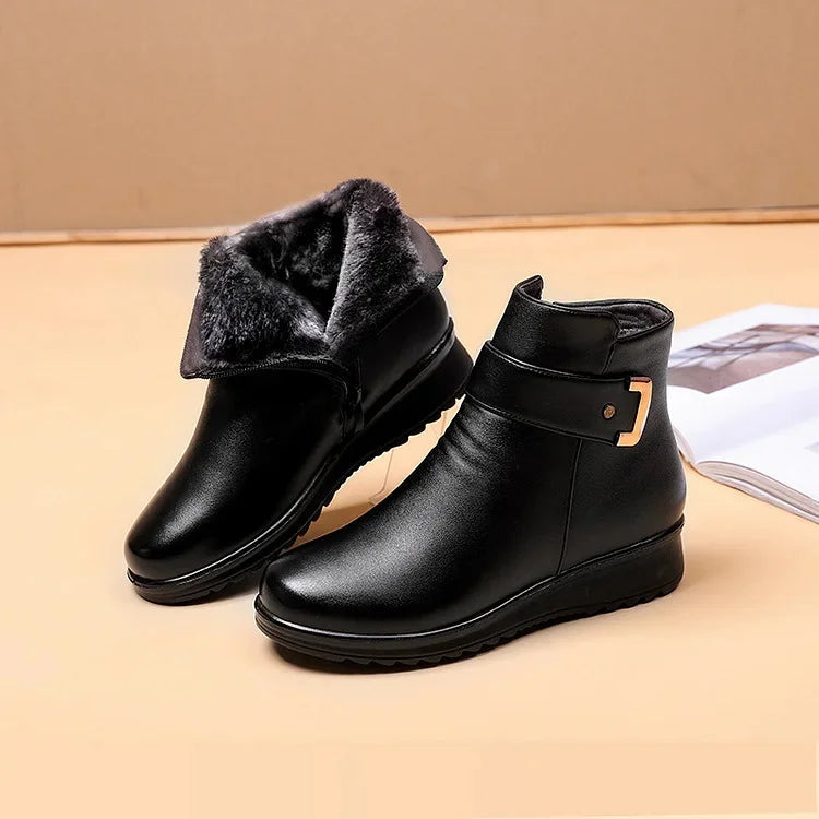 Ankle Boots | Side Zip with Buckle Strap