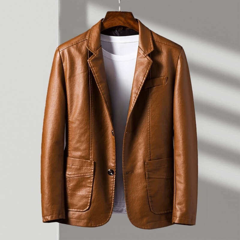 Single Breasted Blazer Jacket - Classic Two Button