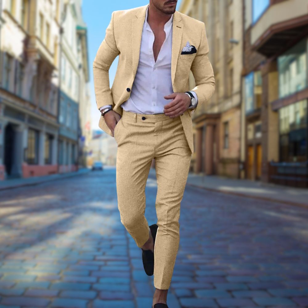 Slim Fit Suit - Two Piece with Tapered Trousers