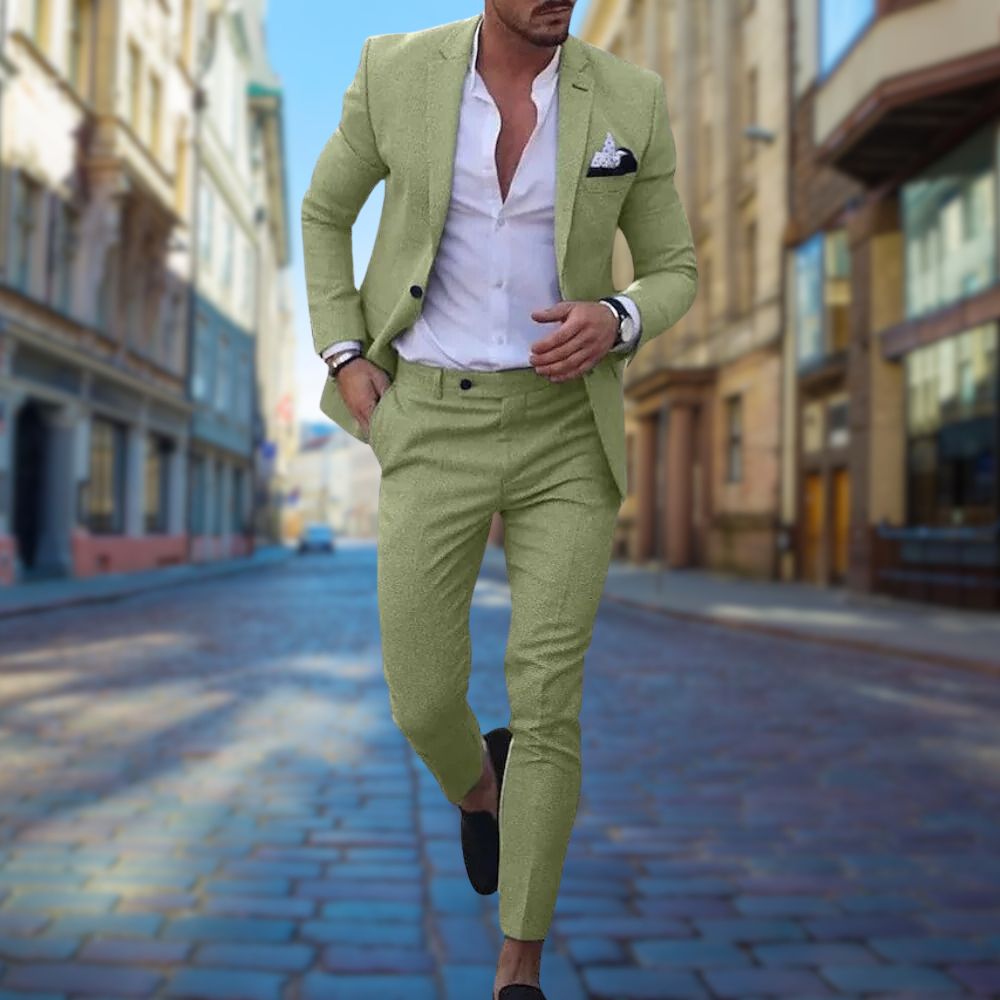 Slim Fit Suit - Two Piece with Tapered Trousers