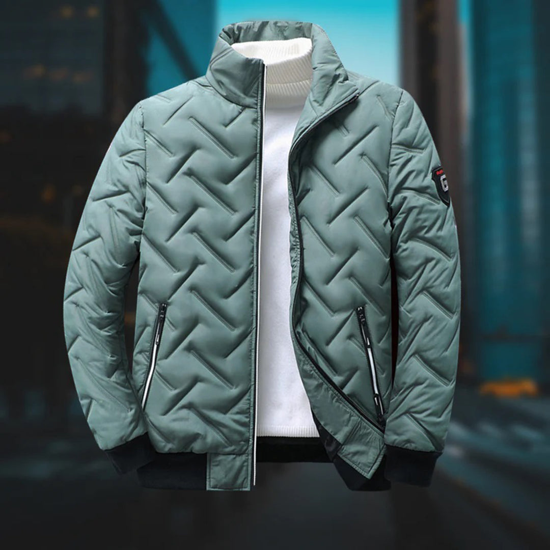 Quilted Puffer Jacket - Zip Front