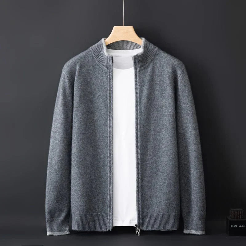 Zip Up Jacket | Minimalist Stand Collar Style