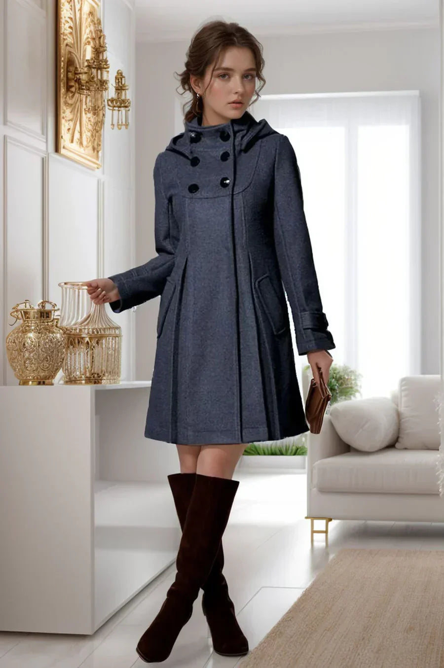 Luciana – a sophisticated coat designed to bring refinement and elevate your wardrobe