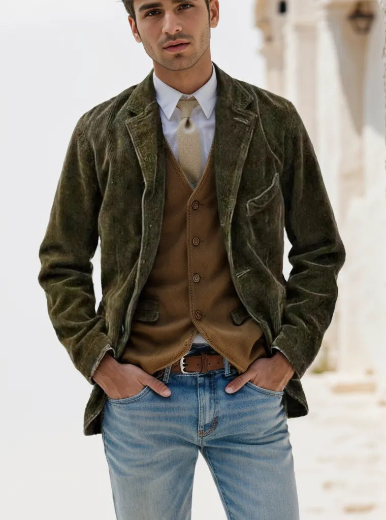 Casual Suit Jacket for Men - Relaxed Smart Fit