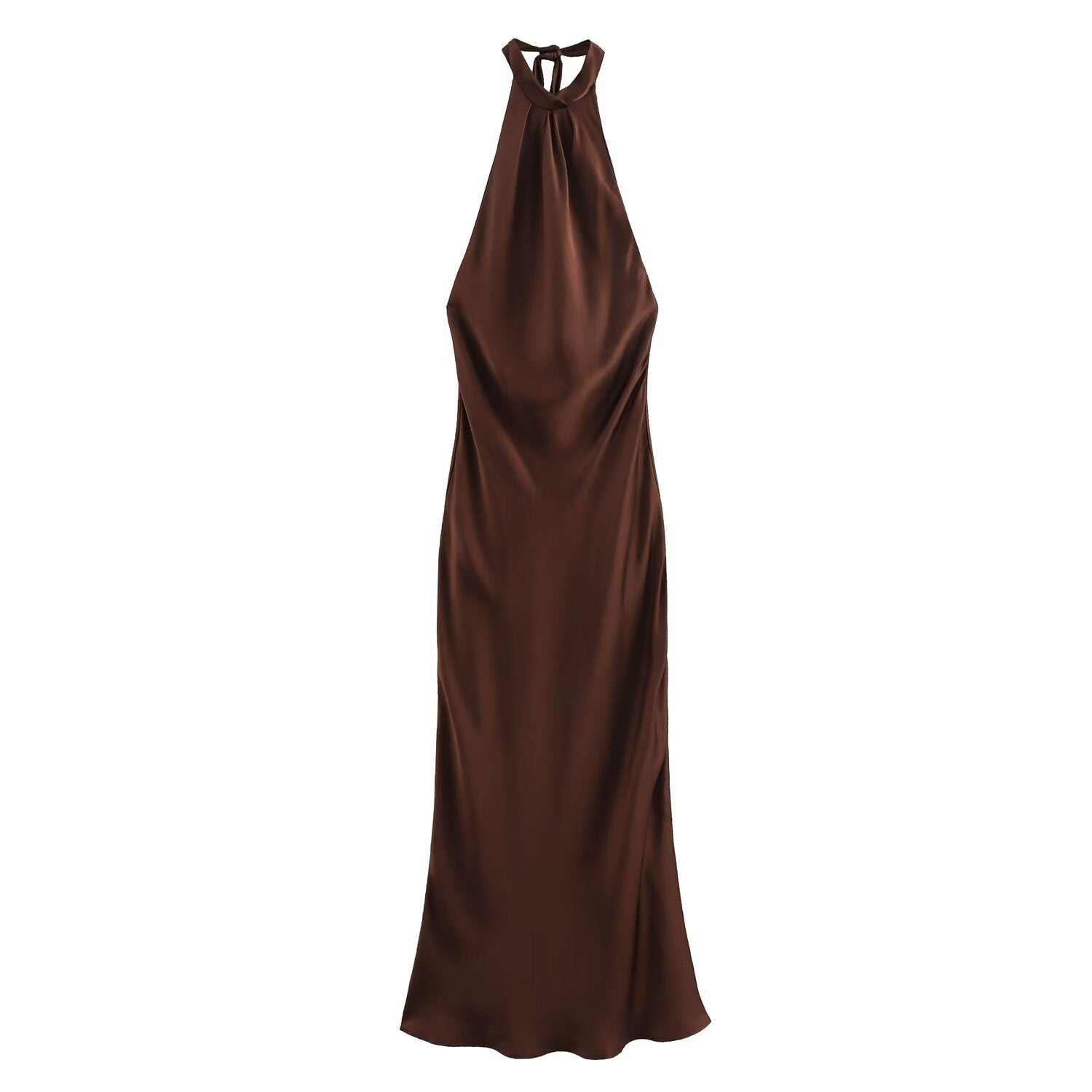 Women’s Halter Maxi Dress | Backless Evening Wedding Guest