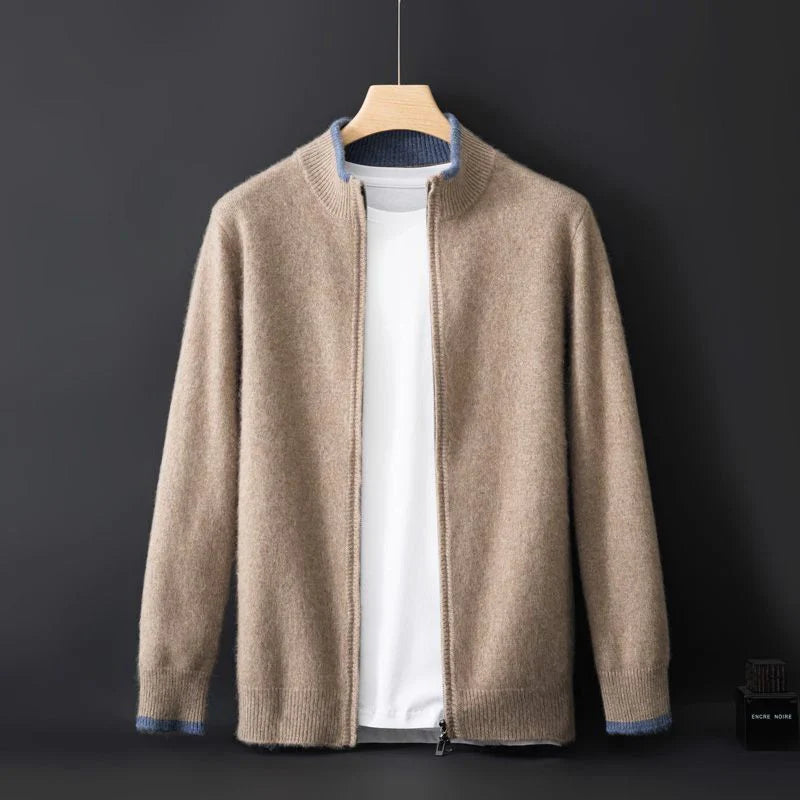 Zip Up Jacket | Minimalist Stand Collar Style