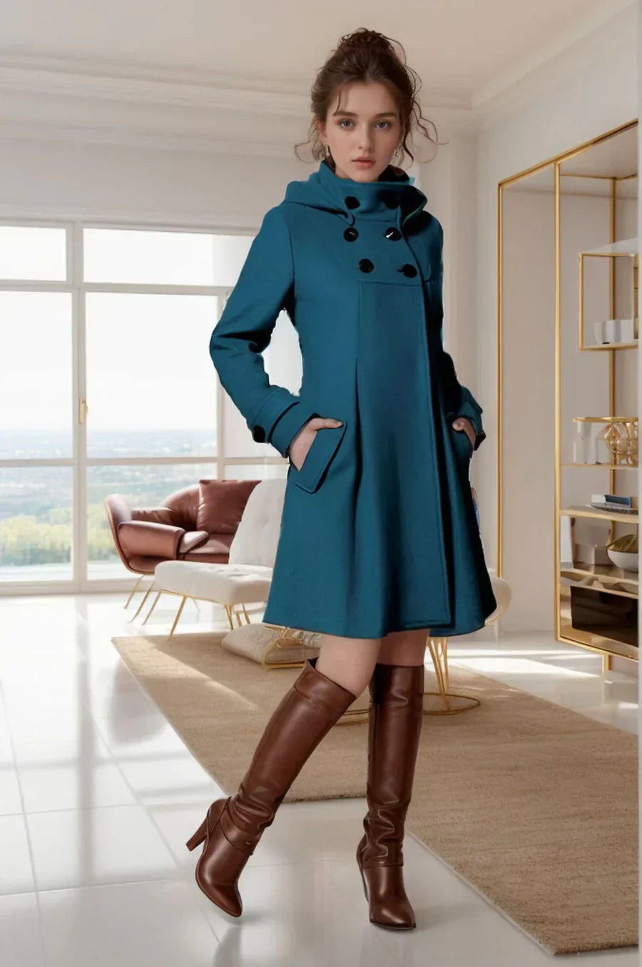 Luciana – a sophisticated coat designed to bring refinement and elevate your wardrobe