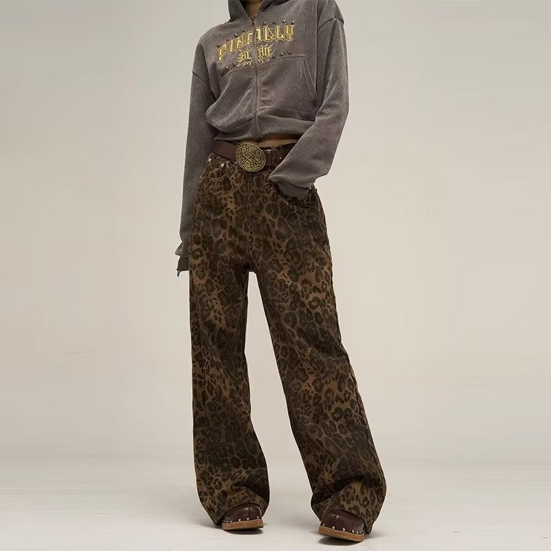 Wide Leg Jeans - High Waist Flare with Statement Style