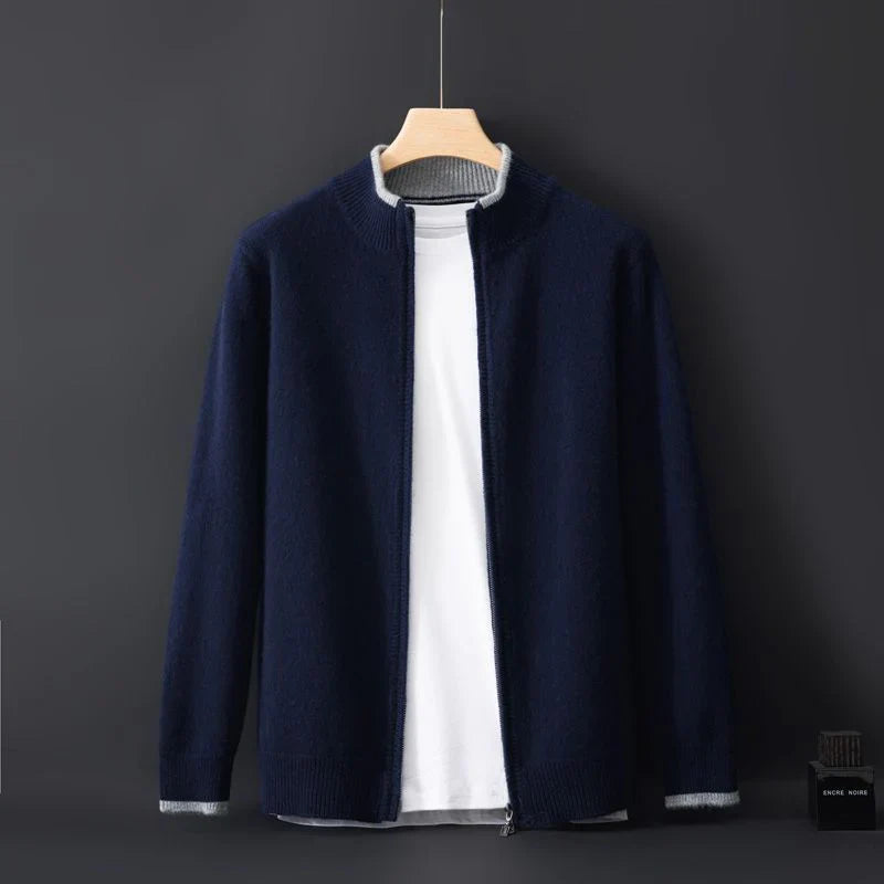 Zip Up Jacket | Minimalist Stand Collar Style