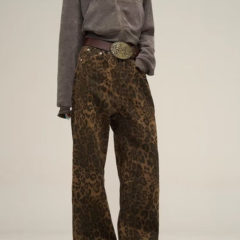 Wide Leg Jeans - High Waist Flare with Statement Style