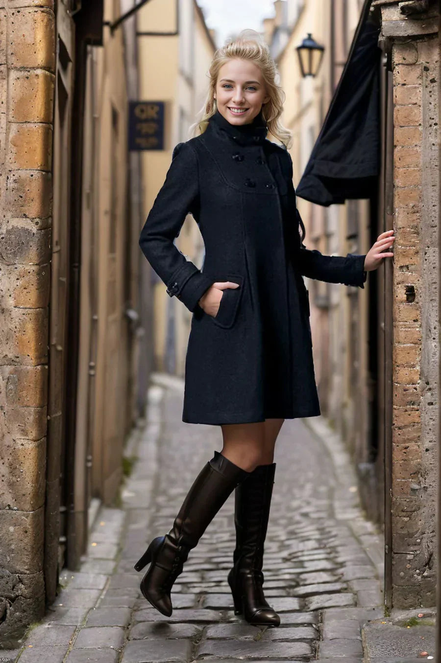 Luciana – a sophisticated coat designed to bring refinement and elevate your wardrobe