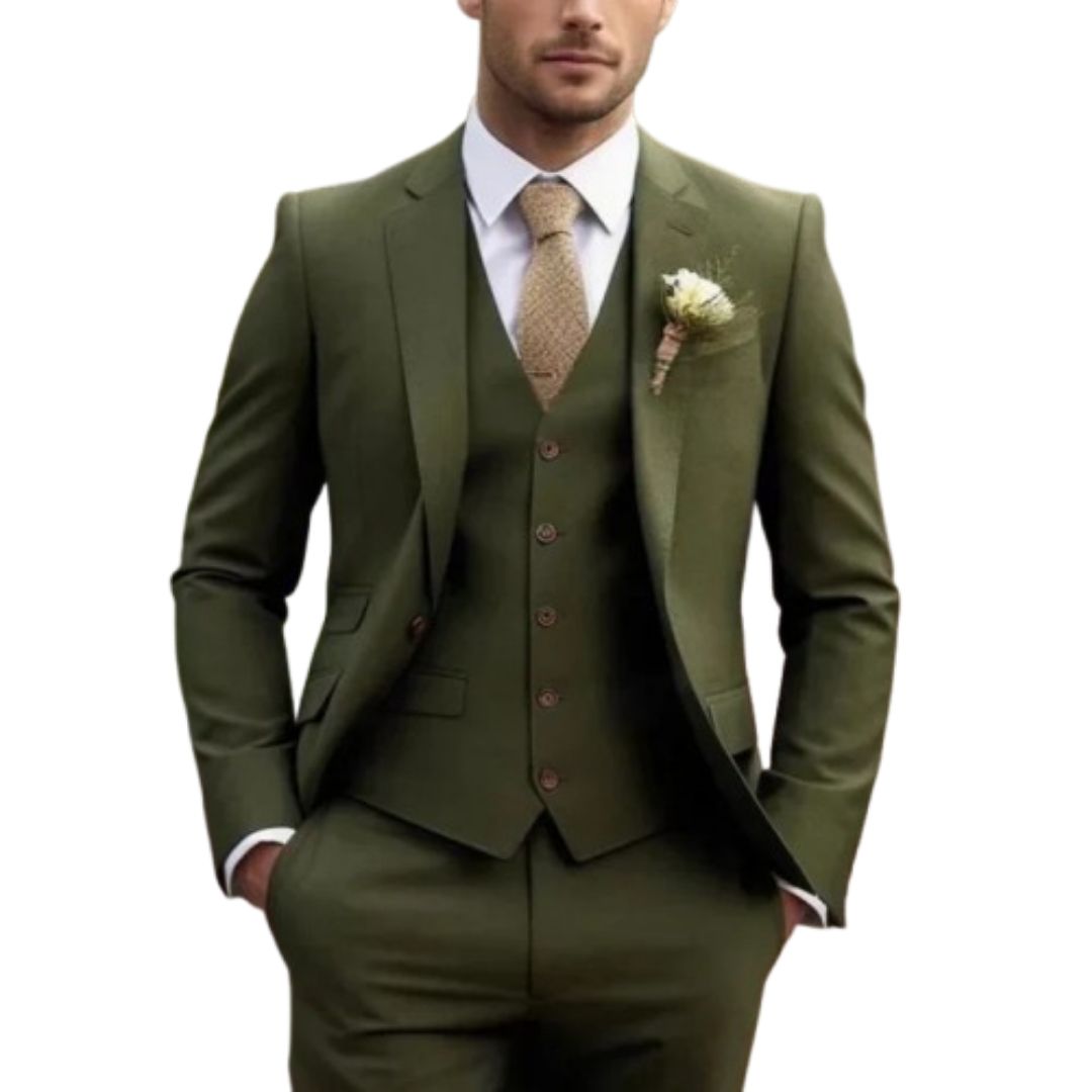 Men’s Suit | Three Piece Slim Fit Formal Set For Weddings And Events