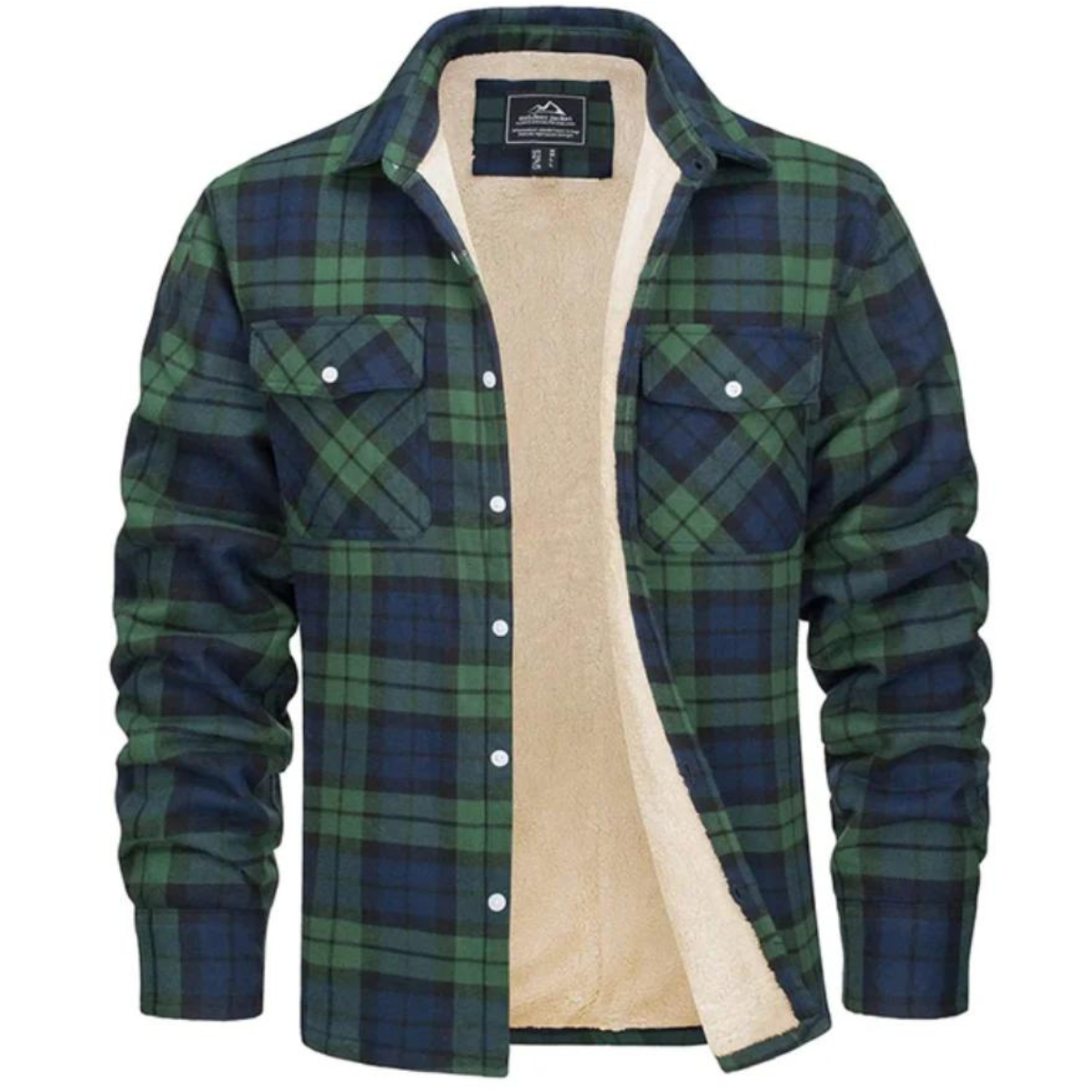 Checked Jacket - Button Front with Lined Interior