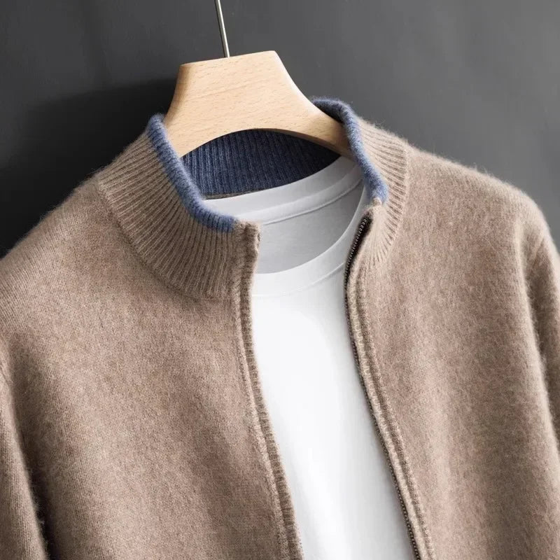 Zip Up Jacket | Minimalist Stand Collar Style