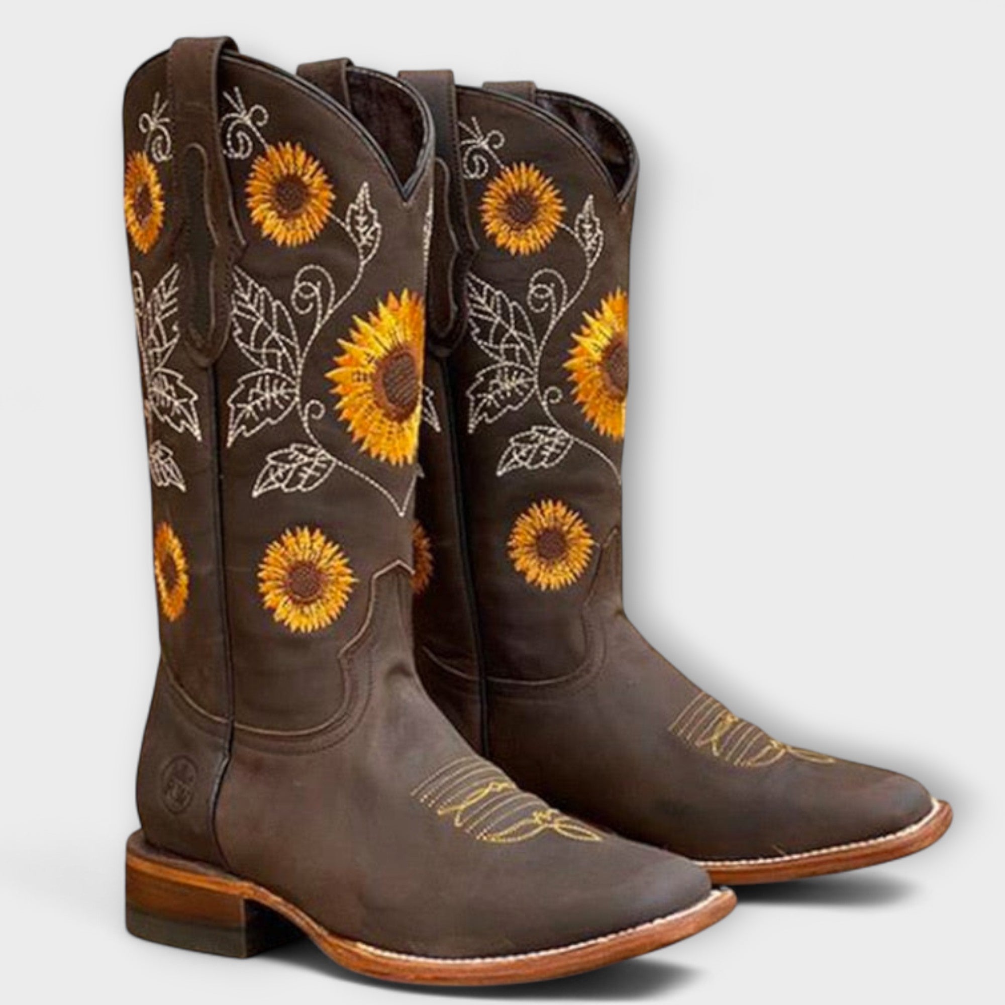 Western Cowboy Boots - Embroidered Tall Design
